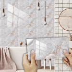 10 tk Halli marmori tellise mustriga plaadid seinakleebis K&ouml;&ouml;k Backsplash &otilde;likindel vannituba veekindel isekleepuv kunsti seinakleebis 15cmX30cmX10pcs
