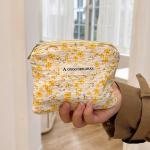 Uus v&auml;rske lilleline kosmeetikakott meigikott Rahakott huulepulga kaardihoidja kaasaskantav v&auml;ike kandiline kott h&uuml;gieenisidemete korraldaja 15x13cm
