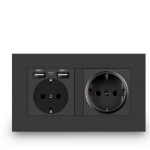 16A Euroopa standard Saksa USB seinapaneel varjatud topelt Euroopa topelt Euroopa standard Saksa standard voolupistikupesa B6