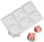 Silikoonvormist kondiitritooted 3D koogidisain Mini cupcake mousse muffini s&uuml;da mull ruudukujuline k&uuml;psetusvorm