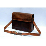 P&auml;ris naiste vintage puhtast nahast k&auml;sitsi valmistatud messengeri kott Crossbody kott 9X11X3 pruun