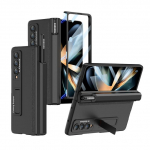 P&otilde;rutuskindel parim kaitseklaasist kile&uuml;mbris Samsung Galaxy Z Fold 4 5g Fold4 t&auml;ieliku katmisega telefonikott Coque no pen must