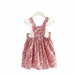 Printsess Beebi kleit suvine seljata laste t&uuml;drukute s&uuml;nnip&auml;evakleit Beebi t&uuml;druku kleit V&auml;ikelapse t&uuml;drukute riided 90 roosa