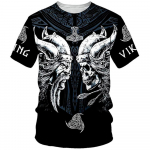Suvised Viking Warriorsi T-s&auml;rk meestele L&uuml;hikeste varrukatega Harajuku T-s&auml;rk Meeste Unisex Topid Lahedad Tee vabaaja riided Oversized XXL