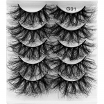 5tk Kunstripsmete ripsmepikenduste meigikomplektid Beauty Eyes Fluffy Lashes Faux Mink Lashes Ripsmepikenduste meigitarvikud