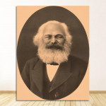 Marxi l&otilde;uendimaal Vintage seinapildid Kraft plakat Kaetud seinakleebised Kodukaunistus Kingitus Sotsialism Kommunistlik Poliitik Ilma raamita 30*40cm