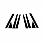 8 tk auto samba postid Jaguar F-Pace X761 2017-2020 2021 2022 2023 l&auml;ikiva musta ukse akna trimmi katte kleebised automaatne stiil must