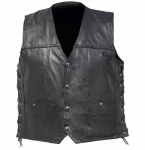 Ameerika ratsavest+nahast vest+meeste nahast vest+puhas lambanahast vest L must
