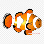 Klounkalad Klounkalad Ray Finned Fishes Triikraud soojus&uuml;lekandel Printimine Vin&uuml;&uuml;lplaastrid Kleebis riietele Ise ise tehke aplikatsioonid pestavad plaastrid