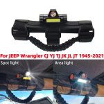 1 tk rullvarraste k&auml;epidemed kuplivalgustusega JEEP Wrangler CJ YJ TJ JK JL JT jaoks