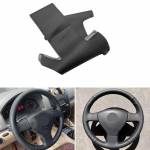 K&auml;sipunutis perforeeritud nahast auto rooliratta must kate VW Old Golf 5 V MK5 Polo Jetta Tiguan Sagitar Touran Caddy jaoks