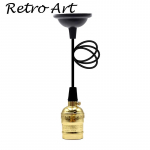 Modern Pendant Lights E27 Lamp Holder Vintage Edison lamp socket Hanging pronksi