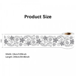 Isekleepuv v&ouml;&ouml;joon dekoratiivne riba Vannitoa p&otilde;randaliistud p&otilde;randaplaadid veekindlad koorimis- ja kleepuvad seinakleebis 10cm*240cm