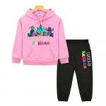 Garten of Banban Hoodies Set Multifilmi kampsun Anime kapuuts poiste t&uuml;drukute riided Pullover laste butiikriided Lasteriided 130 roosa