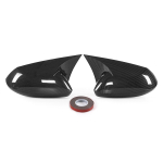 Rhyming Reversing Mirror Case Rearview Cover ABS Cap Carbon housing Fiber Refit Side For Toyota Corolla Sedan Hatchback Carbon Fiber Look black