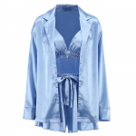 &Scaron;ampanja hommikumantlikomplekt, naine L sinine