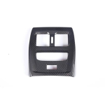 Carbon Fiber Style Car Rear Air Conditioning Vent Outlet Frame Sticker For BMW 4 Series i4 425i 430i -2023 Auto Carbon Fiber Style black