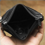 Ehtsast nahast retro m&uuml;ndikott kaardihoidja t&otilde;mblukk v&auml;ike rahakott Naiste rahakotid meeste m&uuml;ndikott must