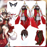 M&auml;ngu Honkai Star Rail Tingyun Cosplay Kost&uuml;&uuml;m Halloweeni Peo R&otilde;ivad Anime Cosplay L-(Full set+wig)