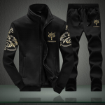 Meeste komplekt, moodne spordi&uuml;likond, dressipluus + dressip&uuml;ksid, meeste dressikomplektid XXL must