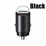 30w Mini Usb C autolaadija Pd Qc 3.0 &uuml;likiire laadimisadapter Iphone 14 Pro Max 13 12 11 8 Plus Sumsung Ipad Huawei telefonile must