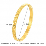 Kvaliteetne unikaalse disainiga stereokolmnurk, roostevabast terasest k&auml;ev&otilde;ru, naiste armastusk&auml;ev&otilde;ru, moeehted kingitused 58mm h&otilde;be