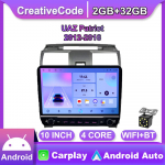 10-tolline UAZ Patriot 2012-2016 jaoks koos nupunupuga autoraadio Multimeedia Carplay 2Din stereoheli Android Video 2+32GB