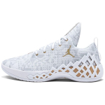 Air Jordan Jordan Jumpman Diamond Low PF FIBA Meeste tossud Valge Metallik-Kuldne CI1209-107 43