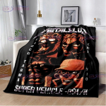 3D multikas metallist n&auml;lkjas prinditud flanell tekk Retro m&auml;nguri tekk Mugav hubane tekk Sisustus Toa diivan Diivan S&uuml;nnip&auml;evakingitus 75x90cm