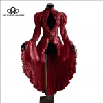 Euroopa Ameerika retrostiilis palee peokleit pitsr&otilde;ivad palee stiilis &otilde;mmeldud krae sarvest varrukatega kleit S