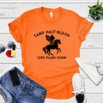 Camp Half Blood Naiste T-s&auml;rgid Vintage riided Percy Jackson T-s&auml;rgid L&uuml;hikeste varrukatega graafiline s&auml;rg T&auml;navar&otilde;ivad Naiste Top Maagiline kingitus M