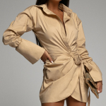 YYFS naiste mood kevad-s&uuml;gis &uuml;hev&auml;rvilised pikkade varrukatega POLO kaelaga vabaajakleidid S khaki