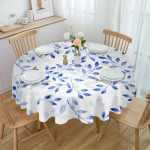 Sinine abstraktne lehemuster &uuml;mmargune laudlina festivali s&ouml;&ouml;gilaud veekindel laudlina lauakate pulmapeo kaunistuseks 4pcs 33x48 Table mat gray