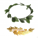 Komplektis 2 tk. Rooma kreeka jumalanna, loorberip&auml;rjaga peakate, peo peapael, fotorekvisiidid.