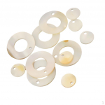12 t&uuml;kki Shell Charm lahtised helmed 10 mm &uuml;mmargused 20 mm ehted Leiud Aksessuaarid