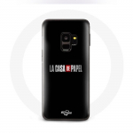 &Uuml;mbris Samsung Galaxy S9 plus La casa de papel logoga must taust