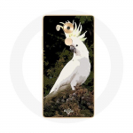 Huawei Mate 8 valge kakaduude &uuml;mbris, papagoid puu otsas