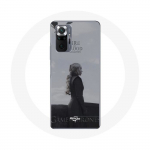 Coque pour Xiaomi Redmi Note 10 Pro Game of Thrones Saison 8 Daenerys Targaryen feu et sang Le Tr&ocirc;ne de Fer Logo Gris