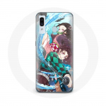 &Uuml;mbris Samsung Galaxy A20e Tanjiro ja Nezuko Demon Slayer Kimetsu no Yaiba Anime jaoks