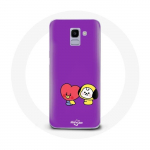 &Uuml;mbris Samsung Galaxy J6 2018 BTS Bangtan Sonyeondan BT21 Tata V jaoks Chimmy Jimin