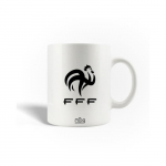 Mug en C&eacute;ramique &Eacute;quipe de France de football FFF Logo Noir