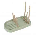 Beebi piimapudeli kuivatusrest Plastikust t&uuml;hjendustopsikuivati ​​Kokkupandav hoidikualus roheline