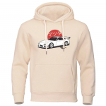 Anime Initial D Kapuutsiga dressipluusid Jaapani Auto RX7 Tr&uuml;kitud Moetopsid Naiste Kapuutsiga dressipluus Streetwear Sweatshirts JDM Autokultuur S
