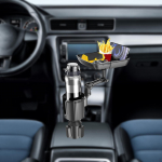 Car Cup Holder Tray Drink Adjustable Base 3 in 1 Expandable Auto Accessories Road Trip