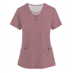 Naiste moodsad V-kaelusega l&uuml;hikeste varrukatega t&ouml;&ouml;riided, n&ouml;&ouml;ride ja taskutega, &uuml;hev&auml;rvilised topid ja kaitseriided M