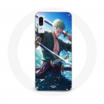 Coque Maniacase pour Samsung Galaxy A40 One Piece Roronoa Zoro ep&eacute;e manga anime