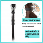 Haarav klamber hobusesaba uus hiina stiilis haardeklamber tutt liblikas hobusesaba iidse stiili madal lips pikk punutud parukas