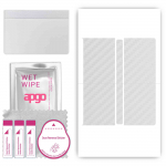 apgo Protective Skin Sticker for the back compatible with Honor V Purse, Wrap Film, Foil, Vinyl - Pattern Transparent Carbon