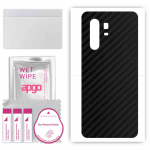apgo Protective Skin Sticker for the back compatible with vivo X30 Pro, Wrap Film, Foil, Vinyl - Pattern Carbon Black