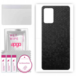 apgo Protective Skin Sticker for the back compatible with Oppo F19, Wrap Film, Foil, Vinyl - Pattern Black Honeycomb